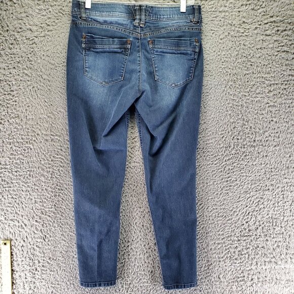 Democracy Jeans Womens 8 Blue Skinny Ab Technology Stretch Denim - Picture 8 of 9
